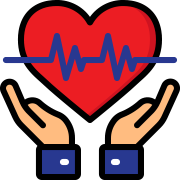 Heart Icon for Basic Life Support Training in Diamond Bar