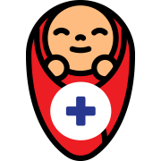 Baby Swaddling Icon for Pediatric First Aid with CPR/AED Training in Diamond Bar