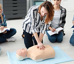 Pediatric First Aid Trainer Training Medical Professionals in Diamond Bar