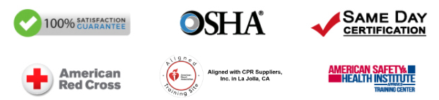Logos of Accreditations & Licenses for First Aid Training in Diamond Bar
